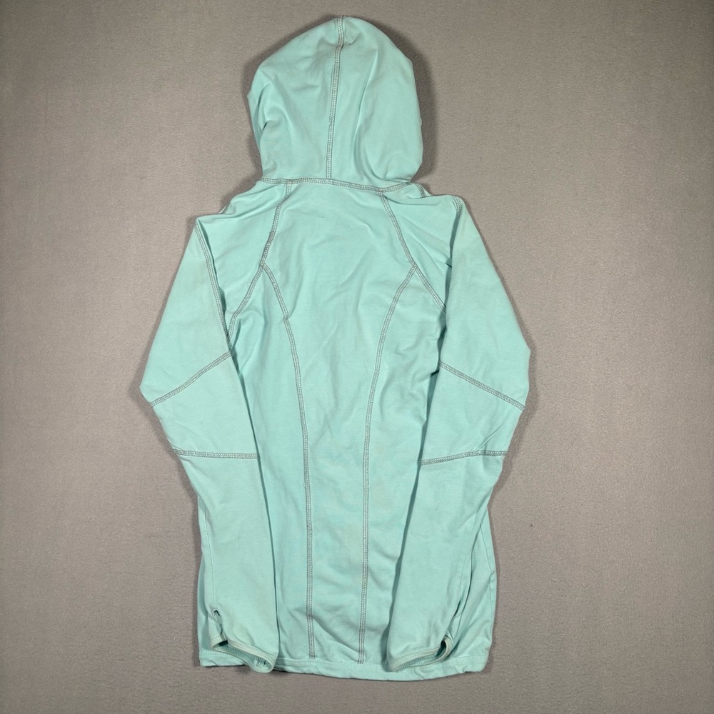 Hard Tail Forever Long Sleeve Athletic Turquoise Hoodie Womens Size Medium - Picture 2 of 15